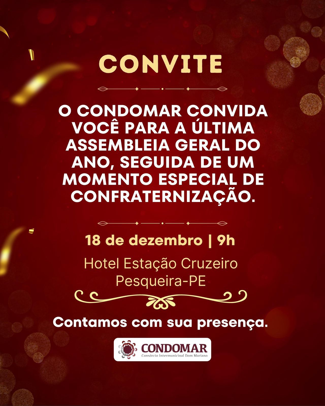 Assembleia Geral do CONDOMAR em Pesqueira
